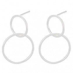 Pernille Corydon Double Earrings · Sølv