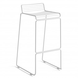 HAY Hee Bar Stool · White · Høj