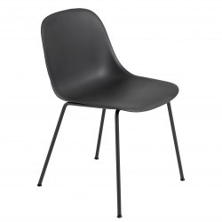 Muuto Fiber Side Chair Tube · Sort/Sort